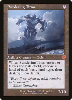 Sundering Titan Regular - The Brothers' War Retro Artifacts MTG-NM - Image 1