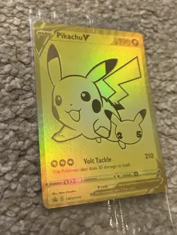 Pikachu V SWSH145 Celebrations Black Star Promo Gold NM Pokemon TCG SEALED - Image 1