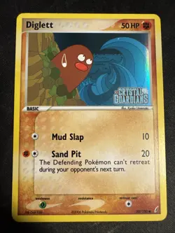 Diglett 50/100 Crystal Guardians Pokemon Card - Image 1