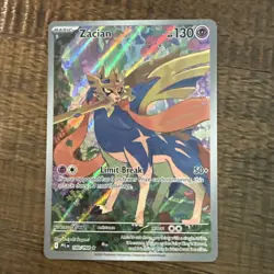 ZACIAN 2025 POKEMON PHANTASMAL FLAMES ILLUSTRATION RARE 100/094 Q5393 - Image 1