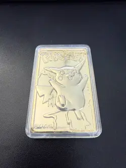 Pokemon 1999 23k Gold Plated Trading Card - #25 Pikachu, COA, Burger King Promo - Image 3