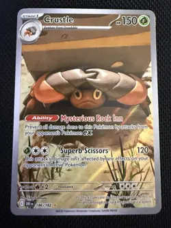 Crustle 186/182 Sv10: Destined Rivals Holo Full Art English NM - Pokemon - Image 1