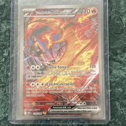 Pokemon TCG Team Rockets Moltres EX 229/182 SV10:DESTINED Rivals Mint Condition - Image 1