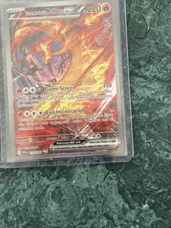 Pokemon TCG Team Rockets Moltres EX 229/182 SV10:DESTINED Rivals Mint Condition - Image 4