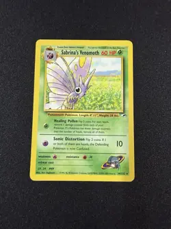 Pokemon TCG Sabrina's Venomoth Gym Heroes 34/132 Unlimited Rare Non Holo - Image 1