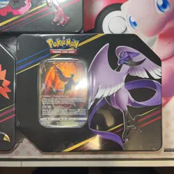 3 x Pokemon Crown Zenith Tins Galarian Birds Zapdos Articuno Moltres | Sealed - Image 4