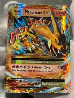 Pokemon TCG M Charizard EX 13/108 XY Evolutions Holo Mega Damaged - Image 3