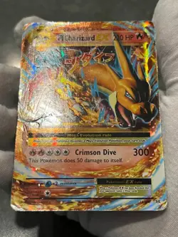 Pokemon TCG M Charizard EX 13/108 XY Evolutions Holo Mega Damaged - Image 4