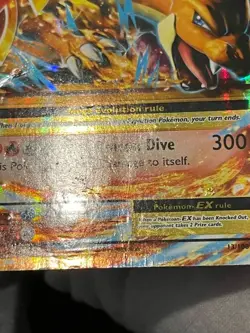 Pokemon TCG M Charizard EX 13/108 XY Evolutions Holo Mega Damaged - Image 5