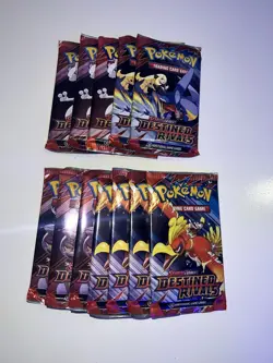 Pokemon TCG Destined Rivals Booster Packs Lot of x12 Factory Sealed - Image 1