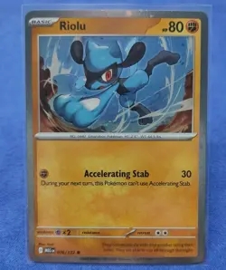Pokemon TCG - Riolu 076/132 - Cosmos Holo - Mega Evolution (MEG) Promo - Image 1
