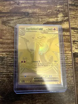 Pokemon TCG Phantasmal Flames Mega Charizard X Ex Gold Mega Hyper Rare 130/094 - Image 2