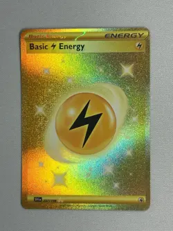 Pokemon TCG Pokemon SV1 Basic Lightning Energy Holo Gold 257/198 NM/LP - Image 1