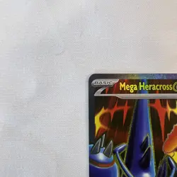 Pokemon TCG Mega Heracross EX 108/94 Ultra Rare ME01: Phantasmal Flames NM - Image 3