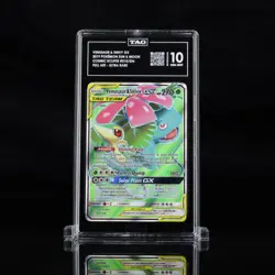 2019 Pokemon SM Cosmic Eclipse 210/236 Venusaur & Snivy GX Tag Team TAG 10 (970) - Image 1