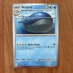 💫 Pokemon TCG Wailord 041/159 Journey Together COSMOS Holo W/SWIRL Promo NM - Image 1