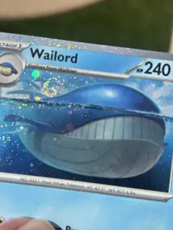 💫 Pokemon TCG Wailord 041/159 Journey Together COSMOS Holo W/SWIRL Promo NM - Image 3