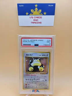 1997 Pokemon Japanese Jungle Snorlax Holo #143 PSA 9 - Image 1