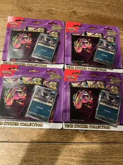 Pokemon Ascended Heroes Tech Sticker Collection Lot of 4 In Hand Sealed - Image 1