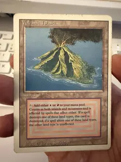 MTG Revised Dual Land *Volcanic Island* Reserved List 1994 Magic The Gathering - Image 1