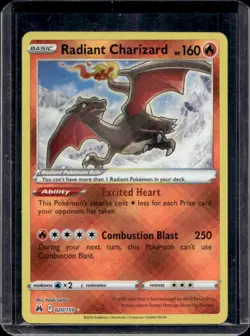 2023 Pokemon SWSH Crown Zenith Radiant Charizard #020/159 - Image 1