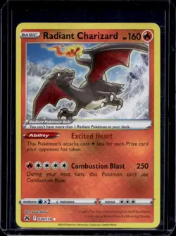 2023 Pokemon SWSH Crown Zenith Radiant Charizard #020/159 - Image 1