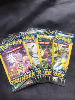 Pokemon Cards: Sealed Lost Thunder 3 Card Booster Pack - Image 1
