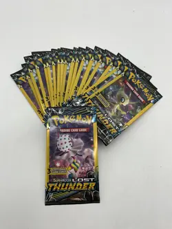 Lot of (19) Pokemon Sun & Moon Lost Thunder Mini Booster Packs SEALED NEW - Image 1