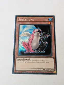 Yugioh Substitoad BLTR-EN054 1st Edition Secret Rare NM - Image 1