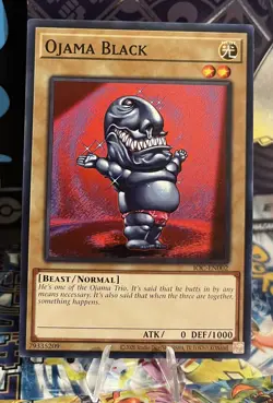 Yugioh! Ojama Black - IOC-EN002 - Common - Unlimited 25th Anniversary Edition NM - Image 1