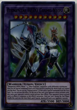 Elemental HERO Cosmo Neos Super Rare Savage Strike SAST-EN036 LP - Image 1