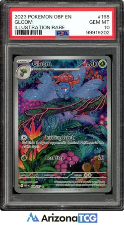 Pokemon 2023 Gloom 198/197 Illustration Rare Obsidian Flames GEM MINT PSA 10 - Image 1