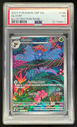 2023 Pokemon SV Obsidian Flames - OBF EN #198/197 Gloom PSA 7 - Image 1