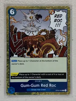 Gum-Gum Red Roc - OP04-056 R - One Piece Card Game Kingdom of Intrigue OP-04 - Image 2