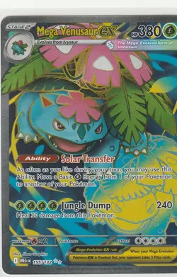 Pokemon TCG Mega Venusaur ex - 155/132 - ME01: Mega Evolution (MEG) Near Mint NM - Image 1