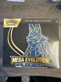 Pokemon TCG Mega Evolutions ETB Lucario Elite Trainer Box Brand New Sealed - Image 1