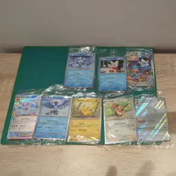 Pokemon 8 Card Lot 2025 Advent Calendar Set Snowflake Stamp Promo Cards SEALED - Image 1