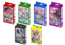 One Piece TCG ST15 + ST16 + ST17 + ST18 + ST19 + ST20 STARTER DECK - English - Image 1