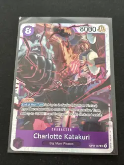 Charlotte Katakuri OP11-067 One Piece CCG a Fist of Divine Speed Super Rare Mint - Image 1