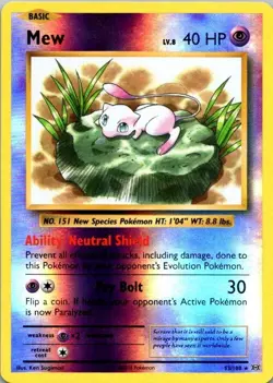 Pokemon TCG Mew(lily pad) #53/108 XY Evolutions(EVO) Holofoil NM (SKU 1-2) - Image 1
