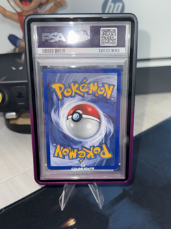 1999 1ST EDITION Base Set Shadowless Alakazam 1/102 Holo Foil Pokemon PSA 5 - Image 2