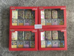 Pokemon Scarlet & Violet 151 Mini Tin 4 Pack Sam's Club Exclusive | Lot of 4 - Image 1