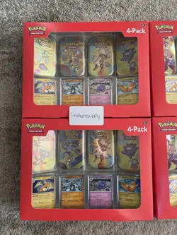 Pokemon Scarlet & Violet 151 Mini Tin 4 Pack Sam's Club Exclusive | Lot of 4 - Image 2
