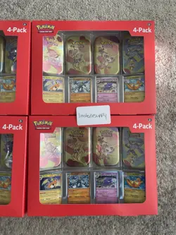 Pokemon Scarlet & Violet 151 Mini Tin 4 Pack Sam's Club Exclusive | Lot of 4 - Image 3