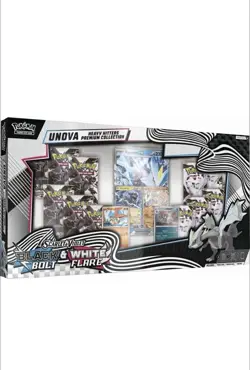 2 Pack Pokemon TCG Black Bolt White Flare Unova Heavy Hitters Premium Collection - Image 1
