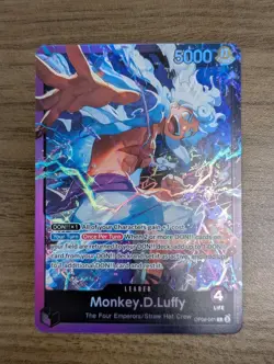 Monkey.D.Luffy OP09-061 ONE PIECE Tcg Card Game NM PURPLE/BLACK Leader - Image 1