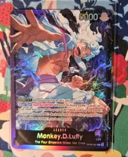 Monkey.D.Luffy OP09-061 ONE PIECE Tcg Card Game NM PURPLE/BLACK Leader - Image 1