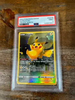 Pokemon 2023 Crown Zenith Full Art PIKACHU #GG30 PSA 9 Mint RARE - Image 1