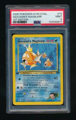 PSA 9 GIOVANNI'S MAGIKARP 73/132 GYM CHALLENGE 1ST EDITION 2000 POKEMON TCG - Image 1
