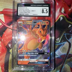 2019 Pokemon Charizard GX CGC 8.5 Holo Rare SM211 Black Star Promo Hidden Fates - Image 1